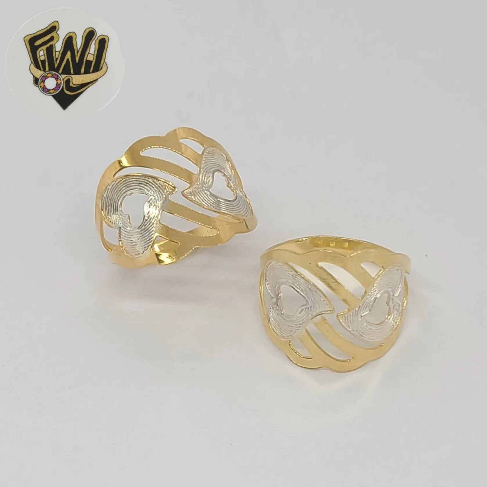 (1-3033) Gold Laminate - Two Tone Ring - BGF