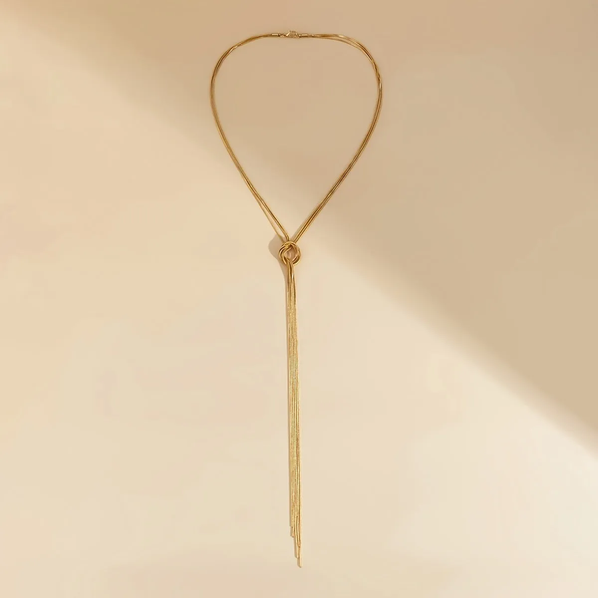 Add a touch of punk to your style with our Long Adjustable Copper Chain Necklace for Women & Girls