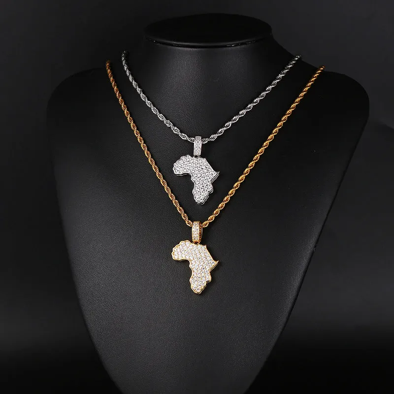 Africa Map Pendant