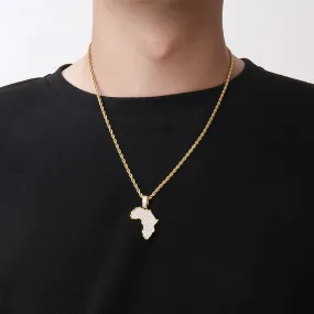 Africa Map Pendant