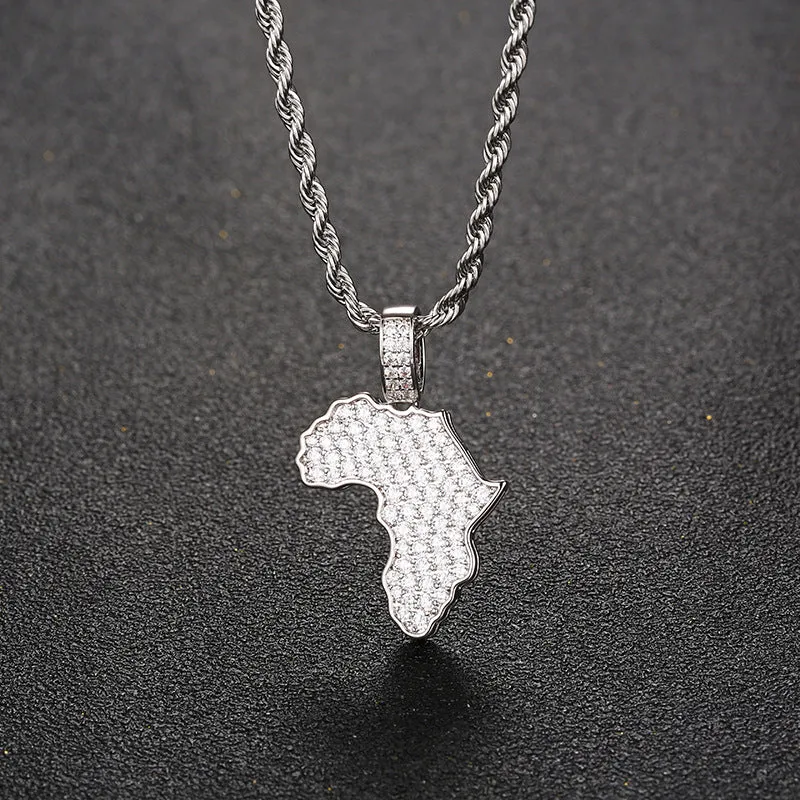 Africa Map Pendant