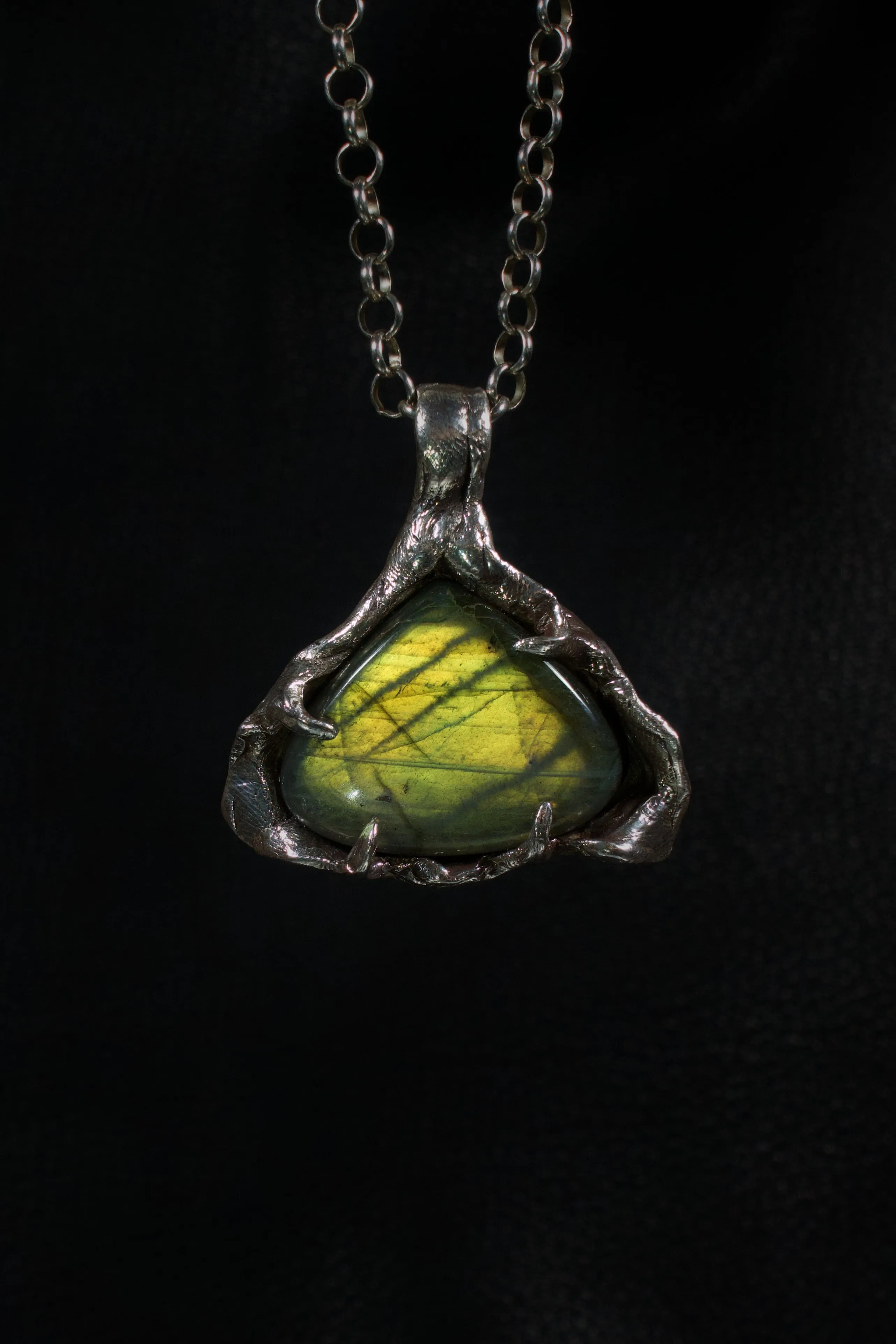 Ancient Light (Labradorite, Sterling Silver Pendant)