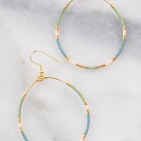 Big Beaded Hoops - MUTED