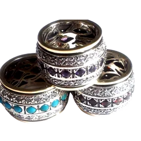 Bluenoemi Ultimate Spinner Ring for woman. Israeli spinner rings,