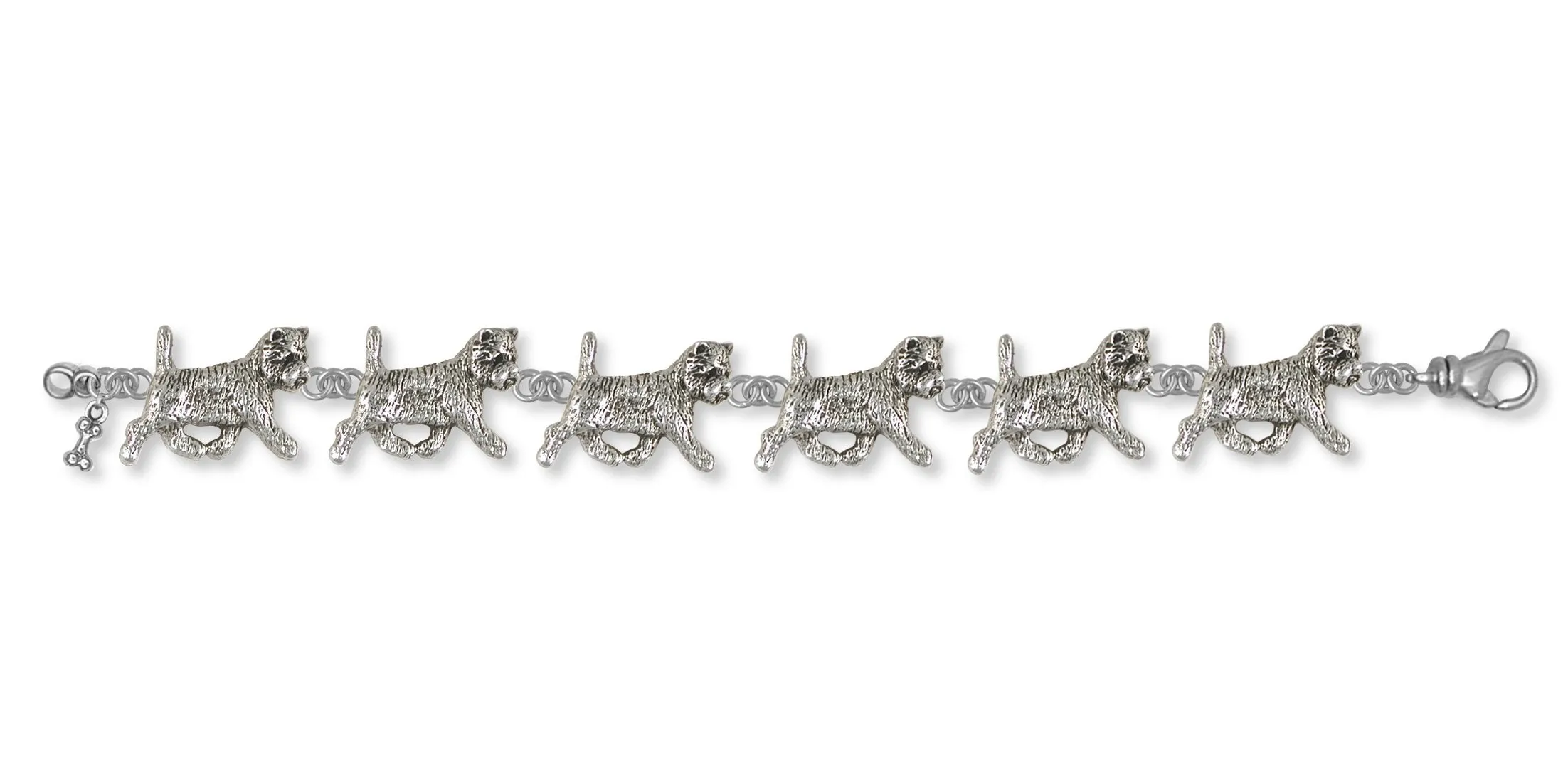 Cairn Terrier Bracelet Jewelry Sterling Silver Handmade Dog Bracelet CNWCN1-BR