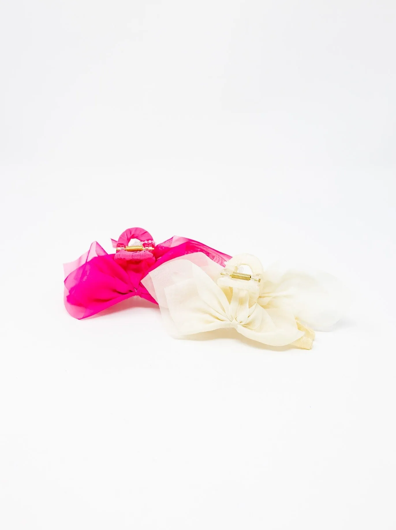 Chiffon Bow Claw Clip