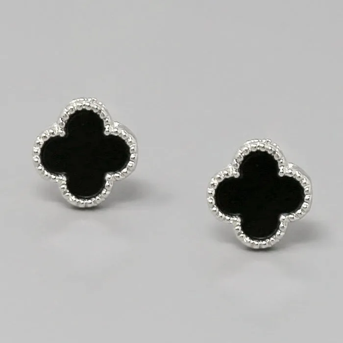 Clover Shape Stud Earrings