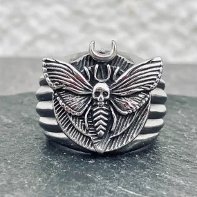 Death Head Moth Ring - R158