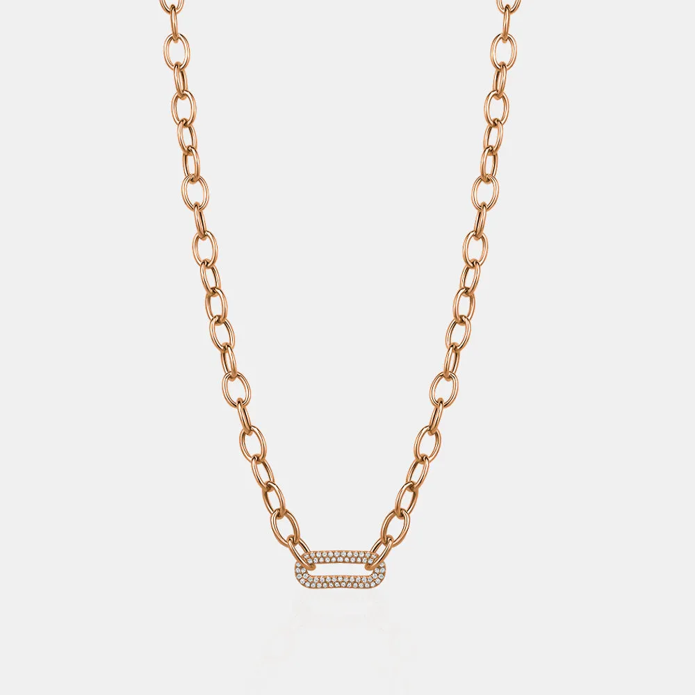 Diamond Clasp Necklace