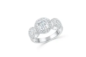 Diamond Engagement Ring 1.40 ct tw 14K White Gold DENG064