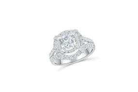 Diamond Engagement Ring 2.11 ct tw 14K White Gold DENG059