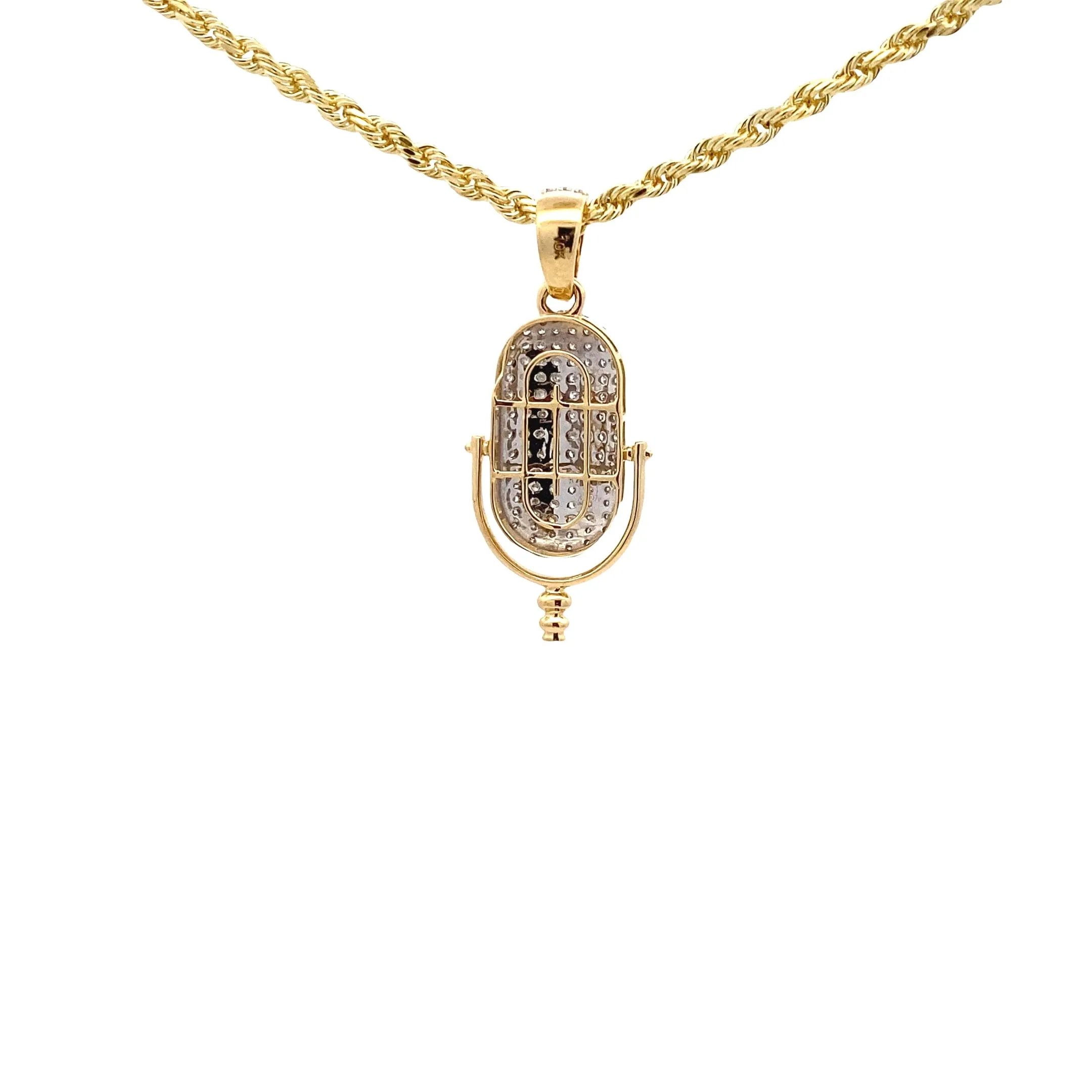 Diamond Microphone Pendant