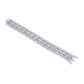 Elegant Multi-shape Cubic Zirconia Chain Bracelet