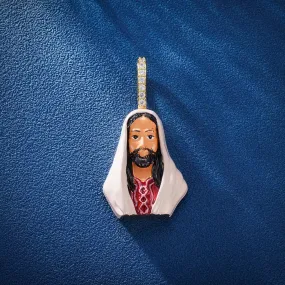 Enamel Jesus Pendant