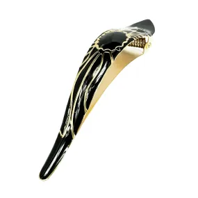 Ficcare Maximas Hair Clip In Lotus Silky and Jewel Black And Gold