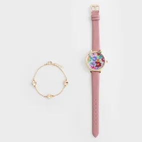 Fleur Watch & Bracelet Gift Set