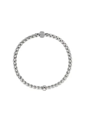 FOPE Flex'It 18K White Gold Diamond Bracelet | Medium