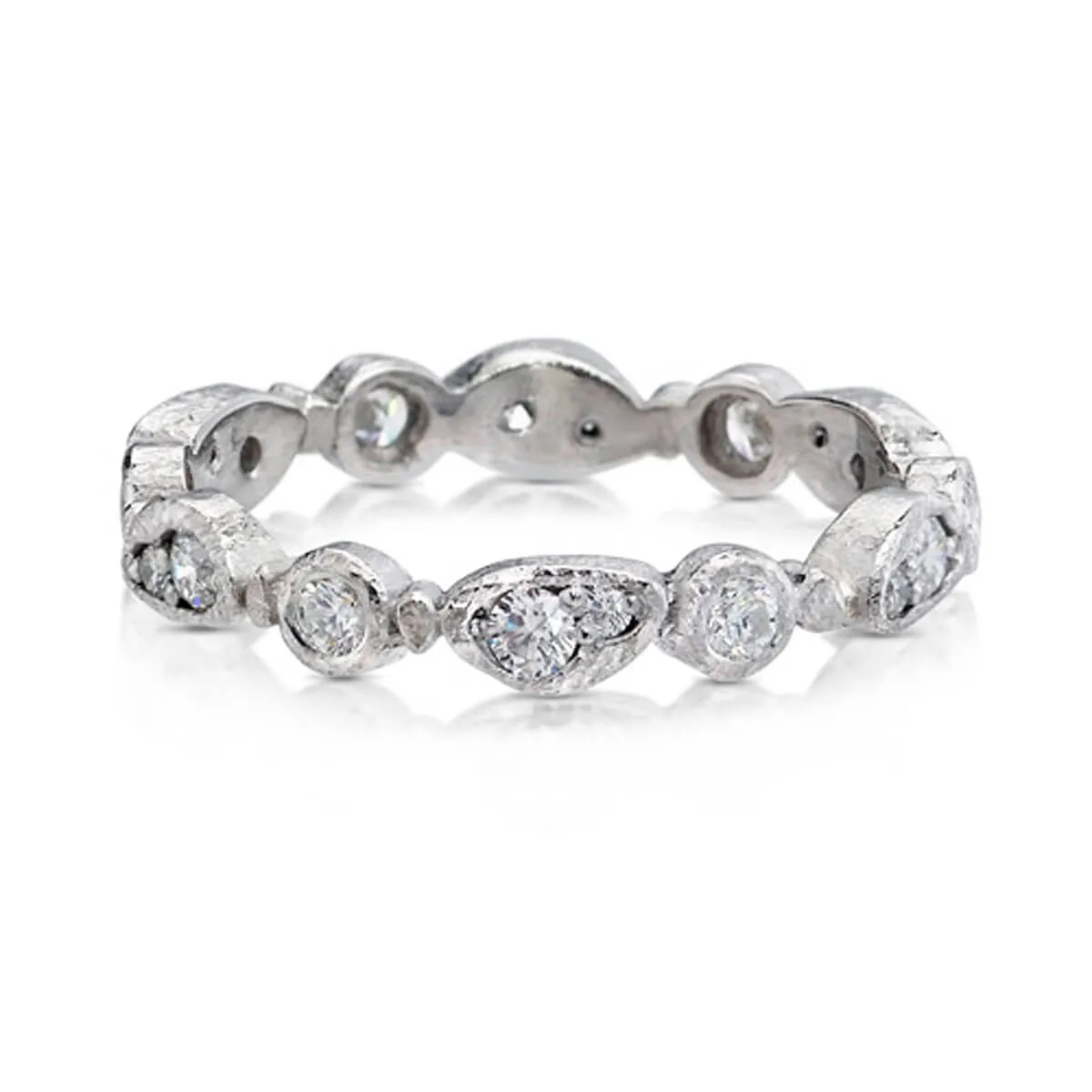 Forever Diamond Band in 14k white gold