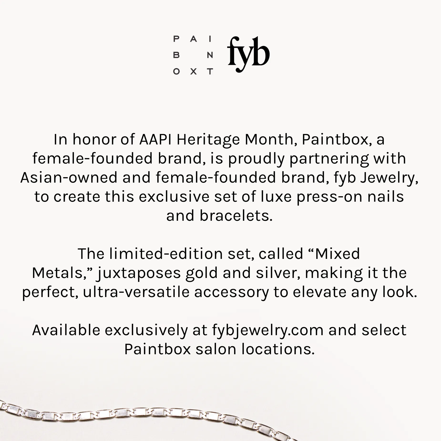 fyb x Paintbox Mixed Metals Gift Set