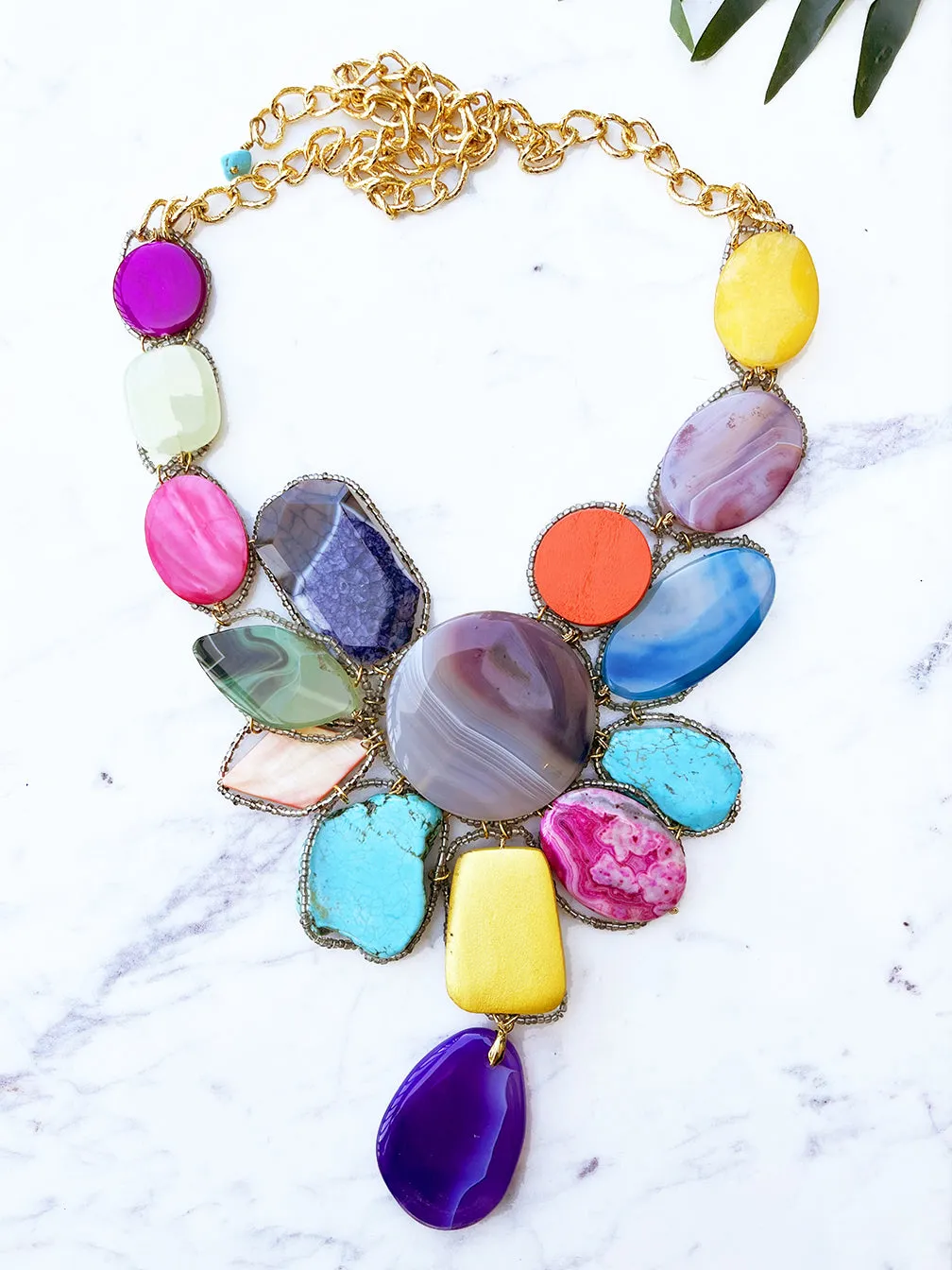 goddess necklace - bright multi mix III