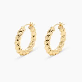 Gorjana Crew Hoops (gold)