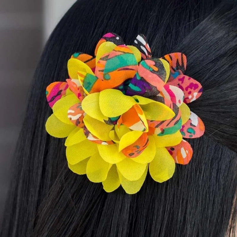 Having a Blast Yellow/Multi Hair Clip