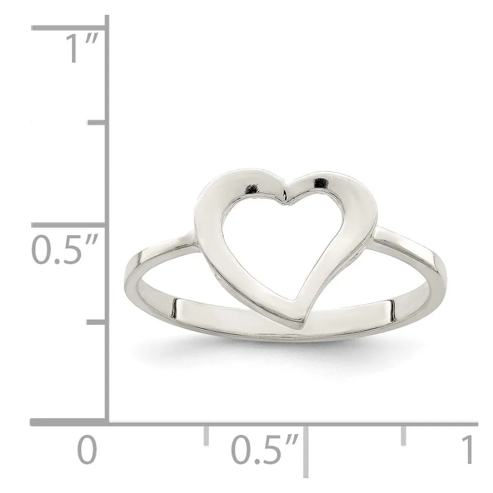 Heart Ring in Sterling Silver