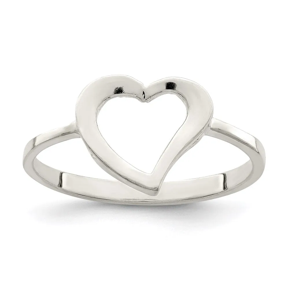 Heart Ring in Sterling Silver