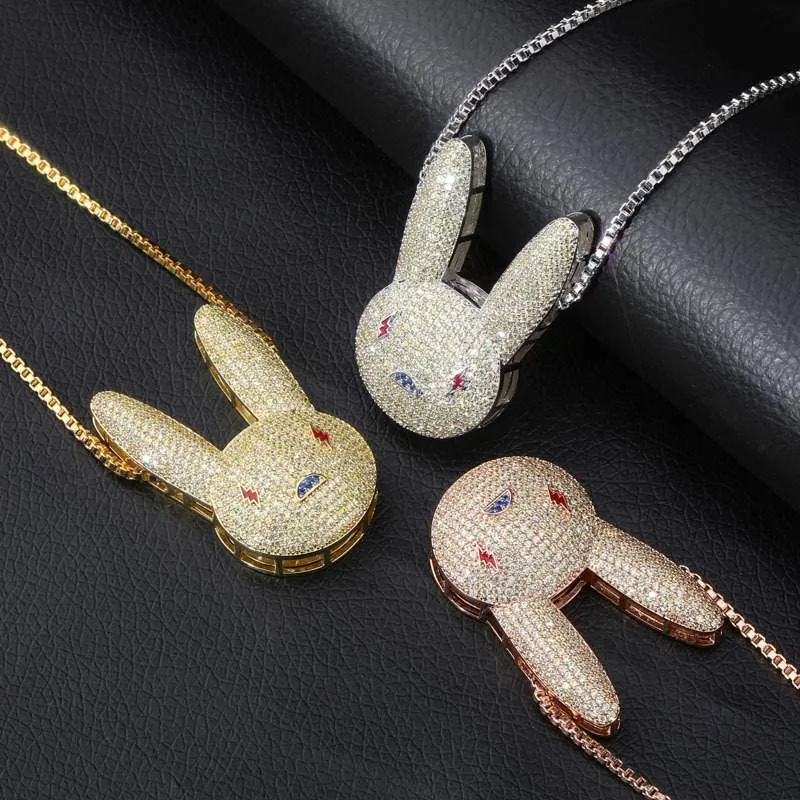 Iced Out Rabbit Pendant