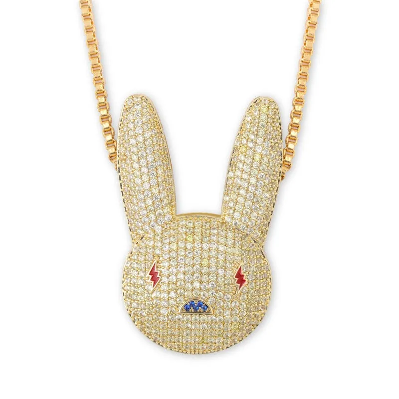 Iced Out Rabbit Pendant