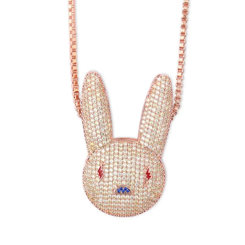 Iced Out Rabbit Pendant