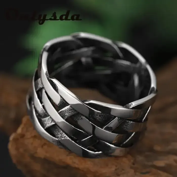 Intriguing Vintage Stainless Steel Rings