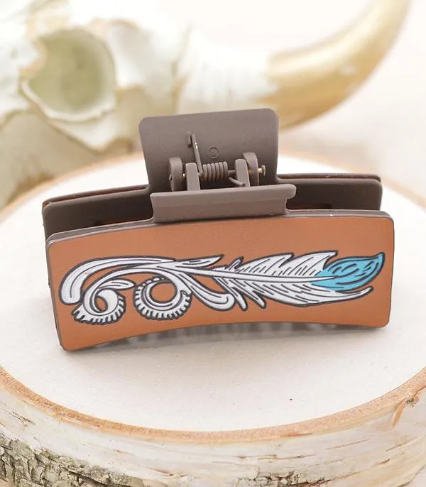 Leather Hair clip