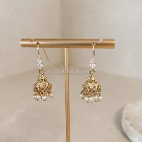 Micro Jhumka Earrings - Pearl