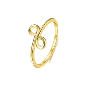 Minimalist Knot Ring Women Promise Ring