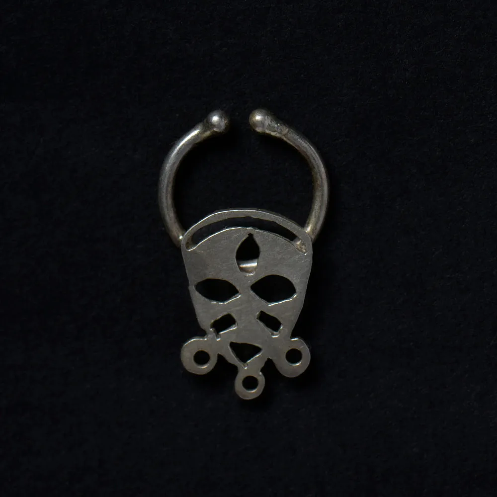 Monkey Sterling Silver Septum Nose Pin