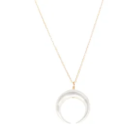 Mother of Pearl Horn Necklace