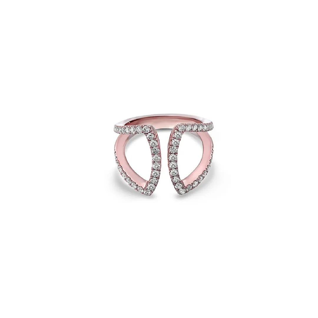 Open Cuff Ring in Rose Gold