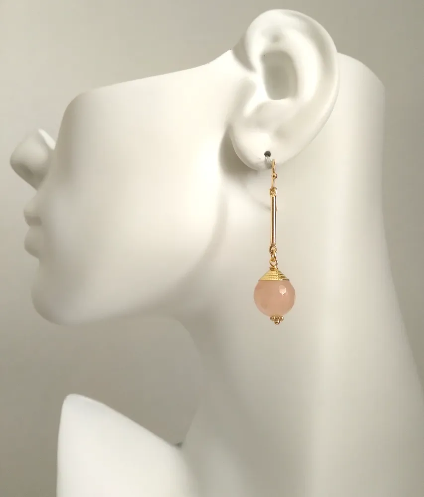 Pastel Pop Single Gem Drop Hook Earrings