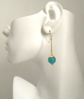 Pastel Pop Single Gem Drop Hook Earrings