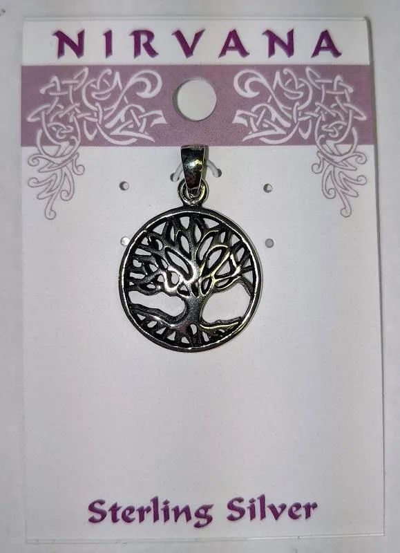 Pendant, Tree of Life - Assorted designs in sterling silver