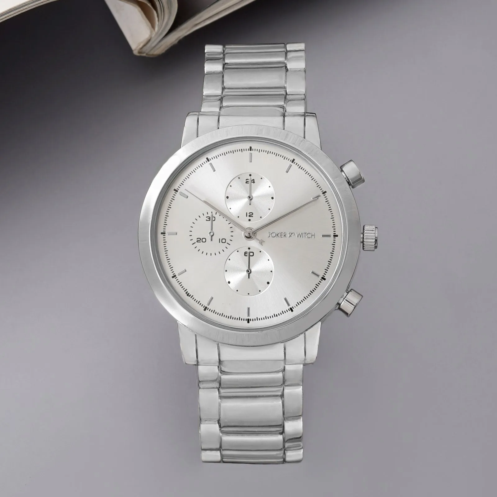 Pierce All Silver Metallic Strap Watch