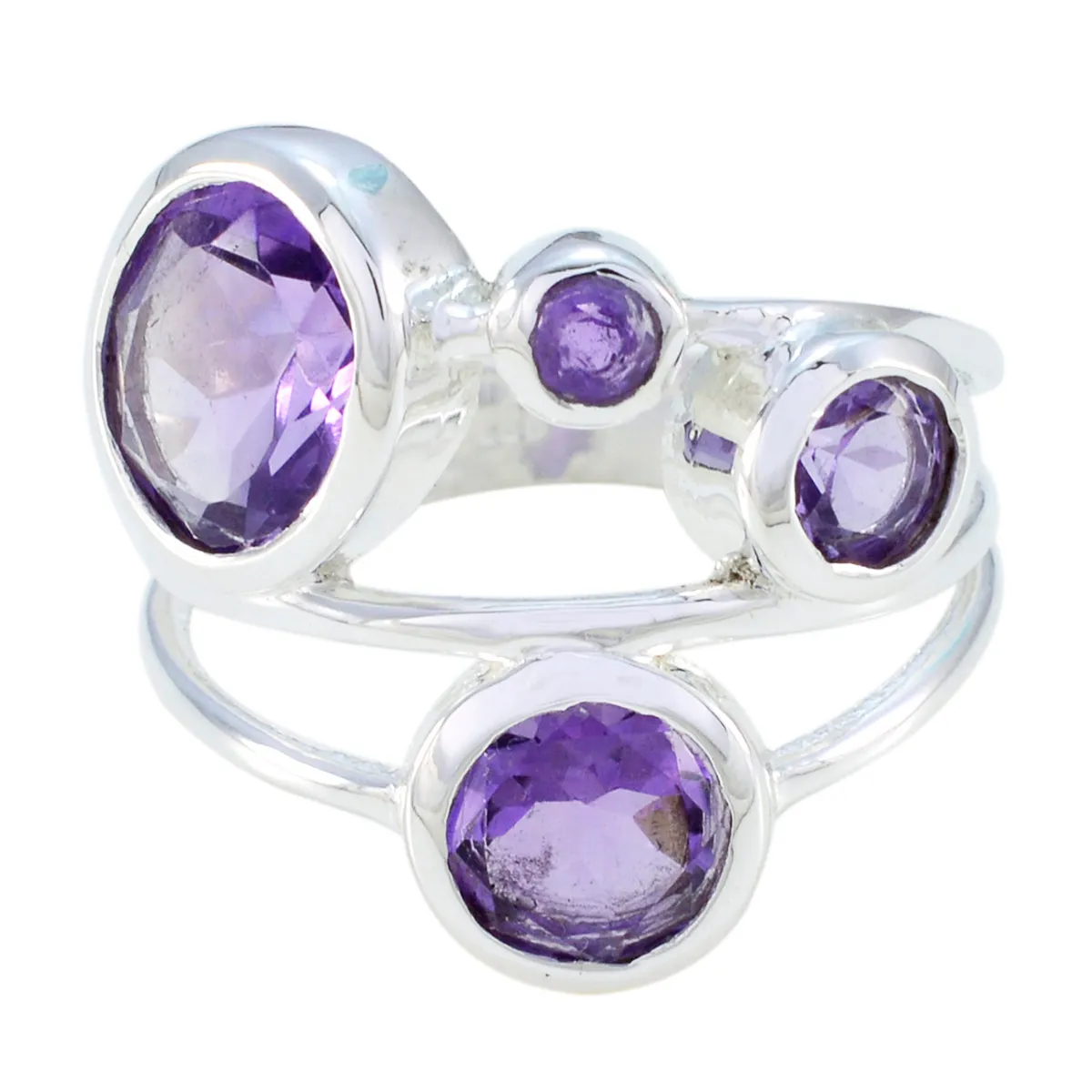 Pulchritudinous Gemstone Amethyst 925 Silver Ring Faishon Jewelry