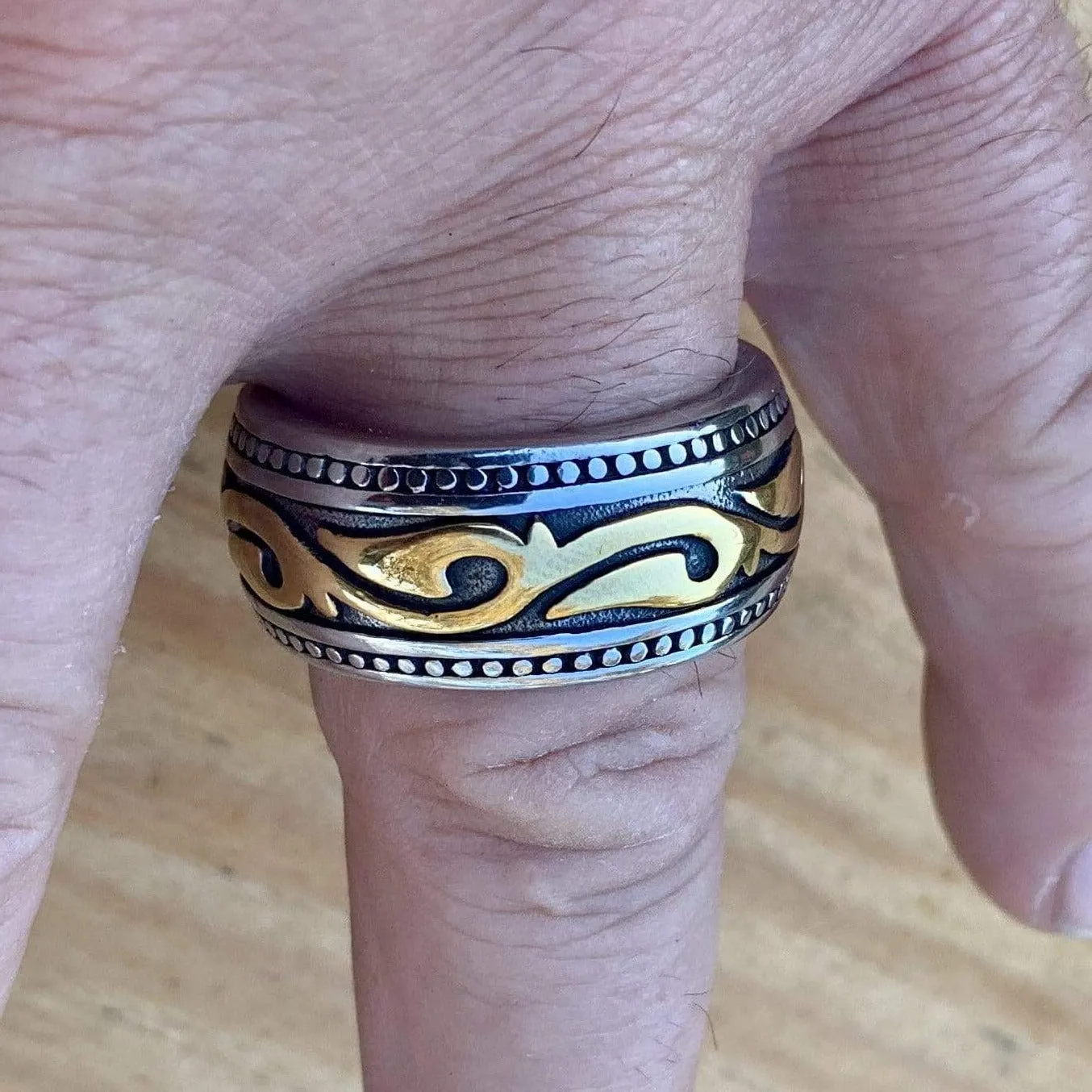 Sanity's Band Collection - The Tide Ring - Gold & Silver - R92