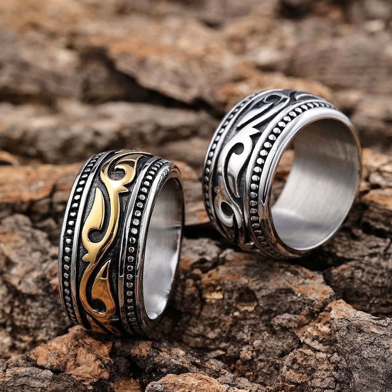 Sanity's Band Collection - The Tide Ring - Gold & Silver - R92