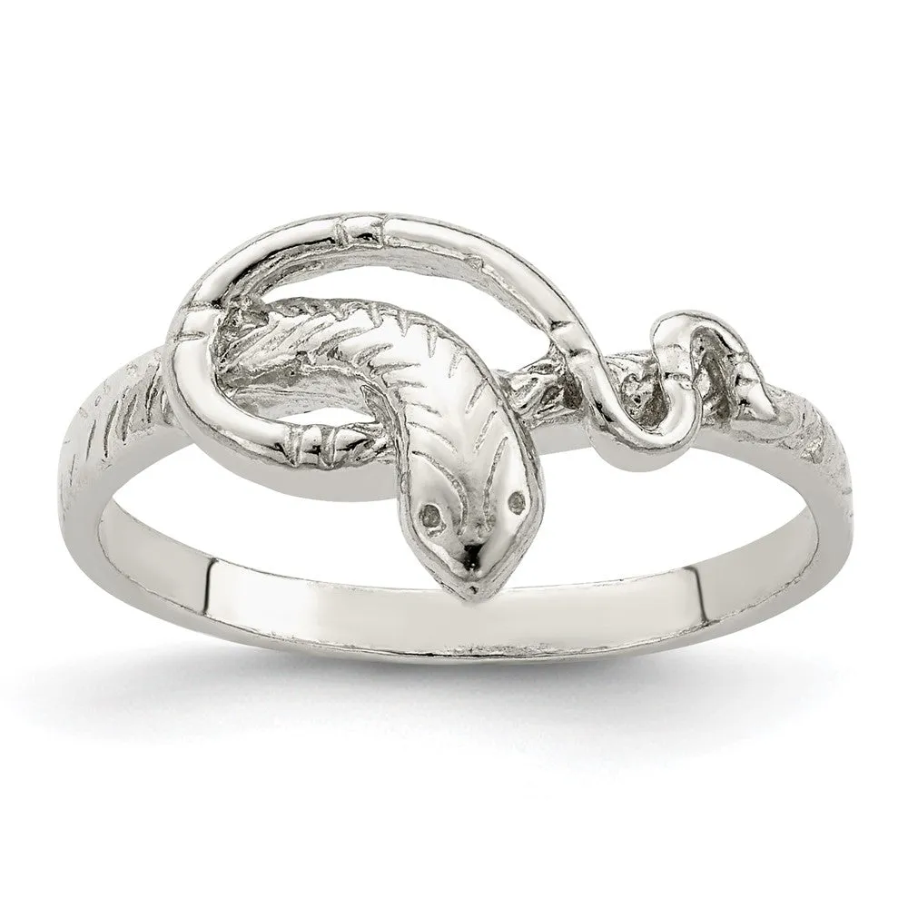 Snake Ring in Sterling Silver