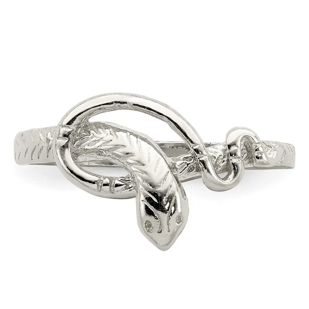 Snake Ring in Sterling Silver