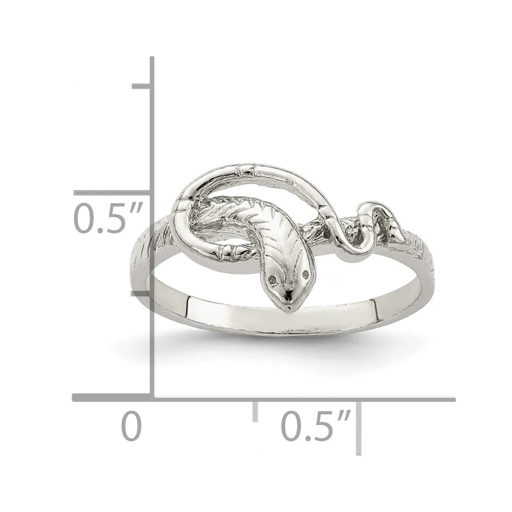 Snake Ring in Sterling Silver