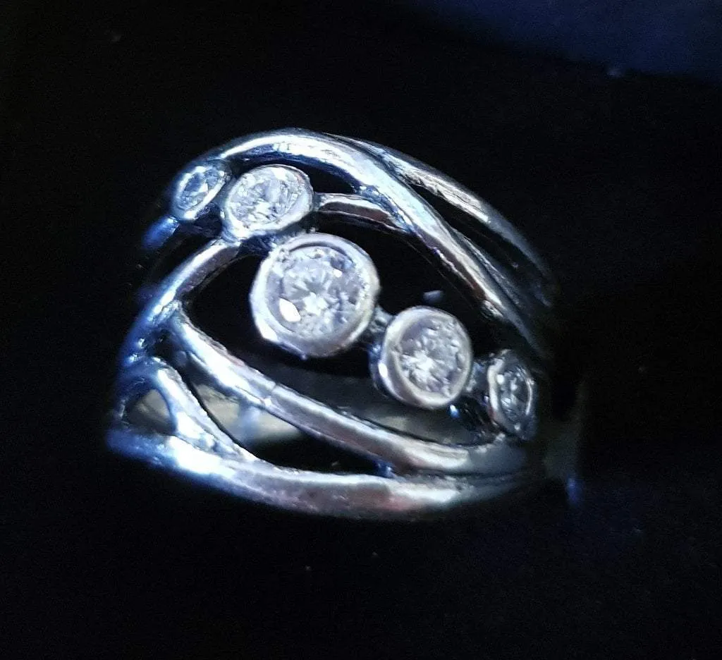 Sterling silver ring for woman zircons rings