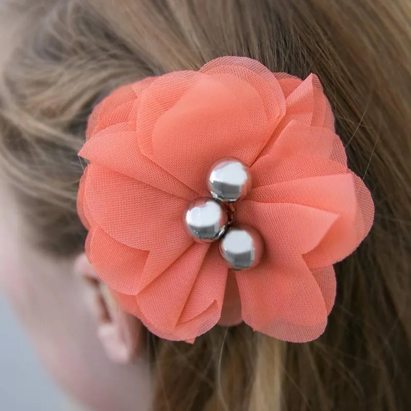 Summer Haven Orange Hair Clip